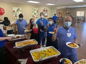 Bridgeway Senior Healthcare staff enjoy a luncheon provided by senior leaders/ownership in appreciation for their outstanding efforts.